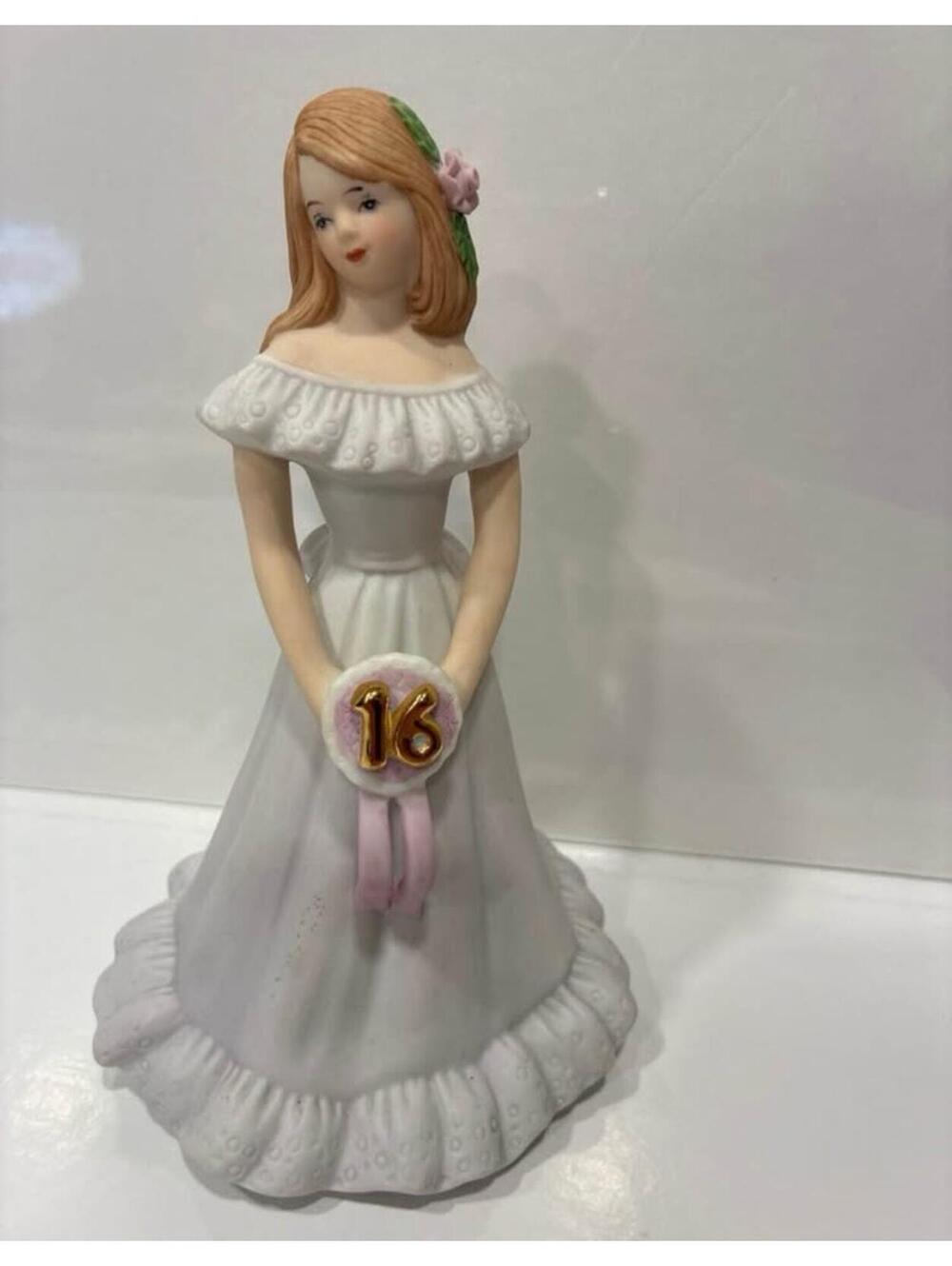 Enesco Growing Up Birthday Girl #16 Ceramic Figurine
